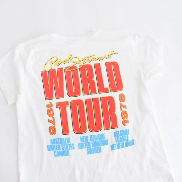 Daydreamer Rod Stewart World Tour '78 To '79 100%  Cotton Tee T-Shirt S - Picture 12 of 12